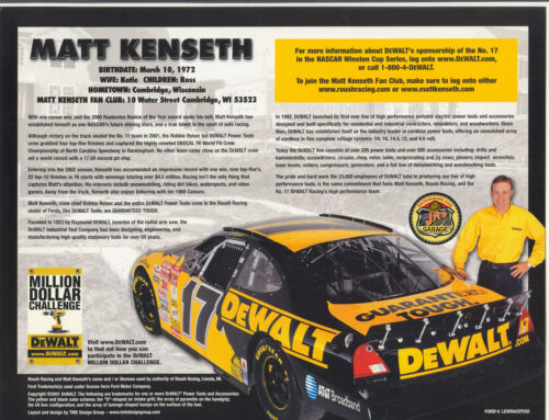 Nascar Matt Kinseth, #17, Dewalt Racing | T-shirt